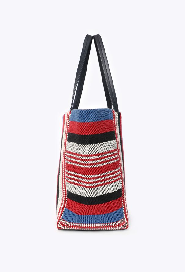 Céline Striped Canvas Phantom Cabas Tote - 3