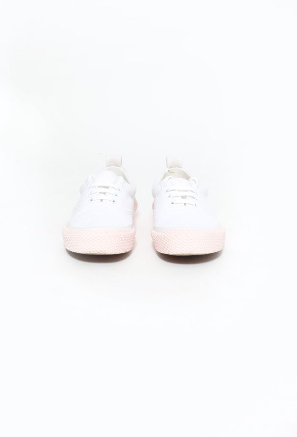 Céline Contrast Sole Canvas Trainers - 4