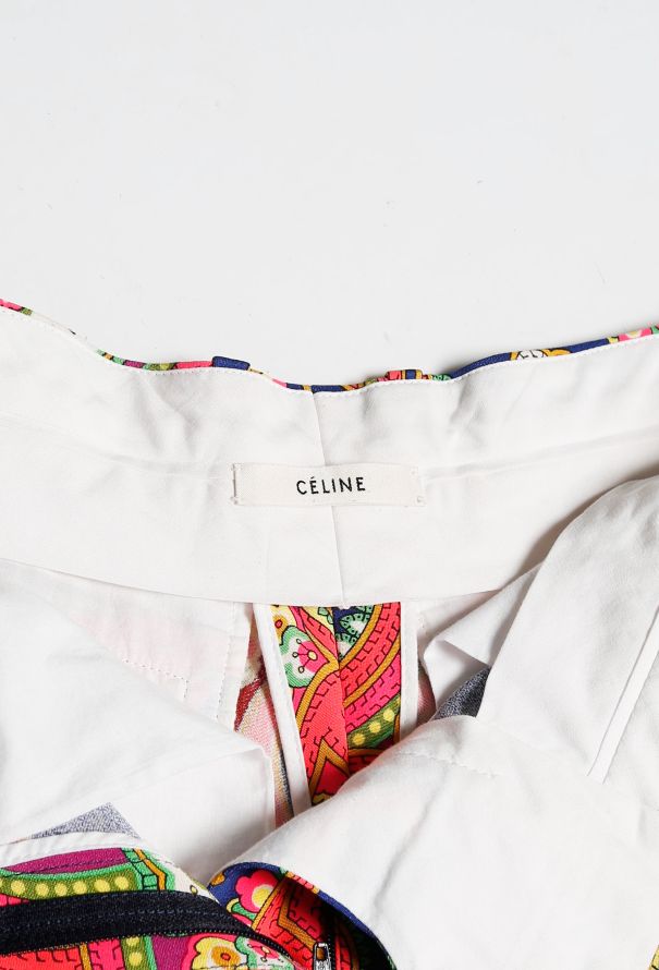 Céline Baroque Paisley Silk Trousers - 5