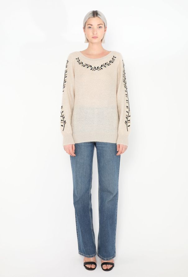 Chanel Embroidered Mohair Sweater - 2