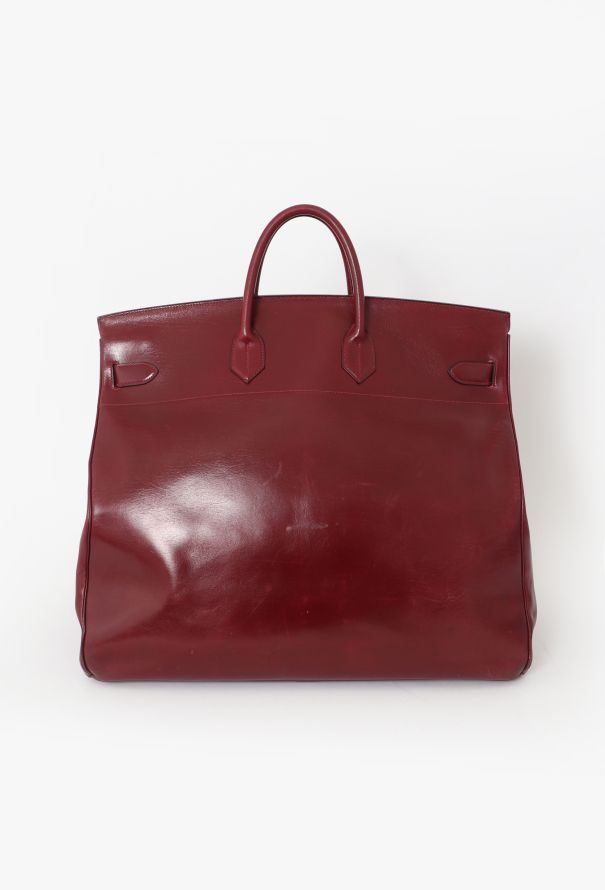 Hermès '80s Rouge H Box Haut à Courroies 50 - 6