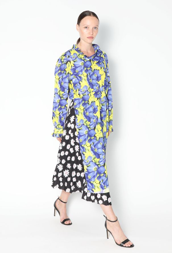 Balenciaga Resort 2018 Asymmetrical Printed Dress - 5