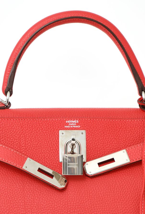 Hermès Rose Jaipur Togo Kelly Retourné 28 - 16