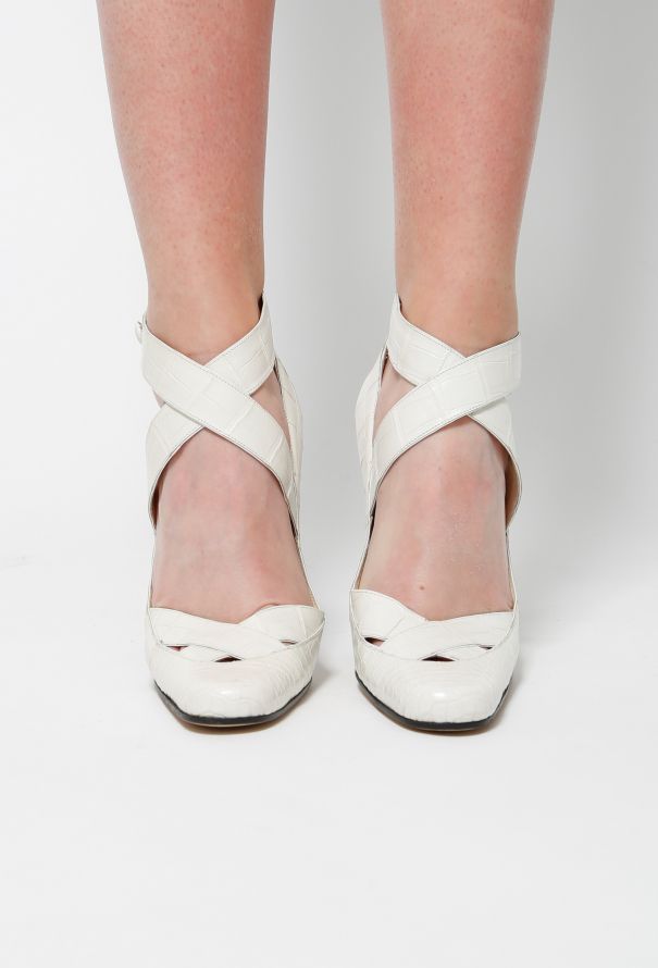 Gucci F/W 2001 Crocodile Heels - 8