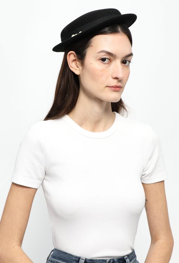 Maison Michel Pearl Felt Hat - 2