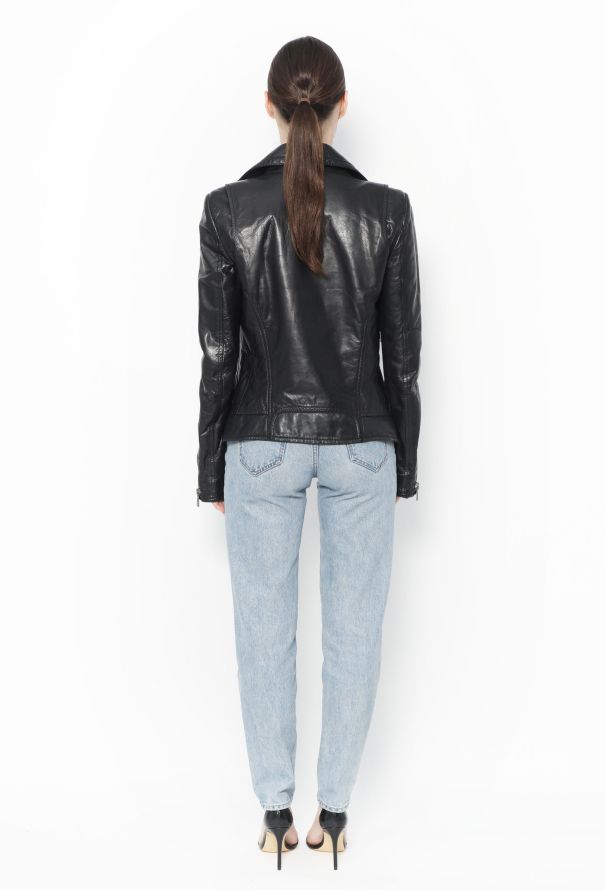 Balenciaga Classic Lambskin Leather Jacket - 5