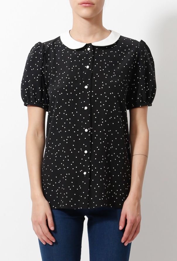 Saint Laurent Polkadot Blouse - 2