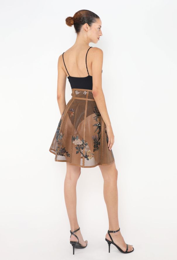 Dior STUNNING 2022 Hand-Painted Honeycomb Skirt - 6