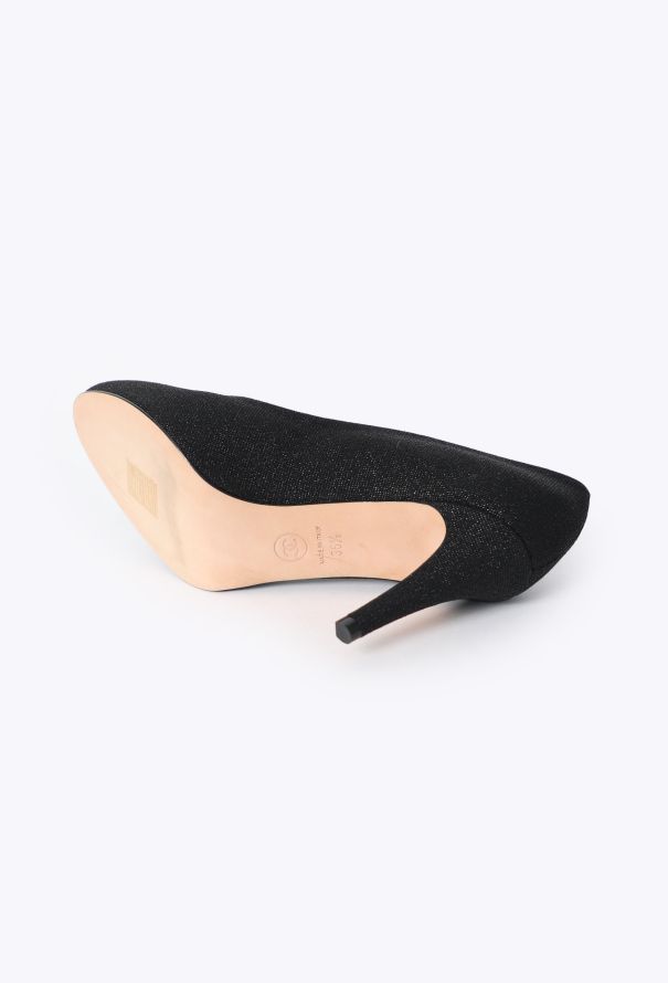 Chanel 2024 Iridescent 'CC' Toile Pumps - 5