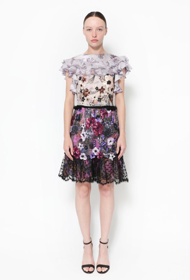 Rodarte S/S 2017 Embroidered Lace Dress - 1