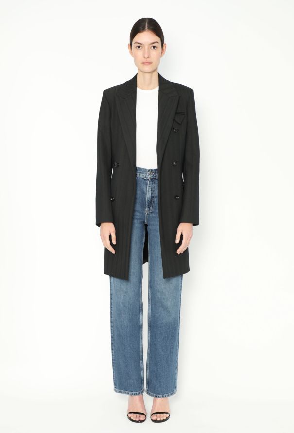 Bottega Veneta Pre-Fall 2021 Tailored Chevron Coat - 3