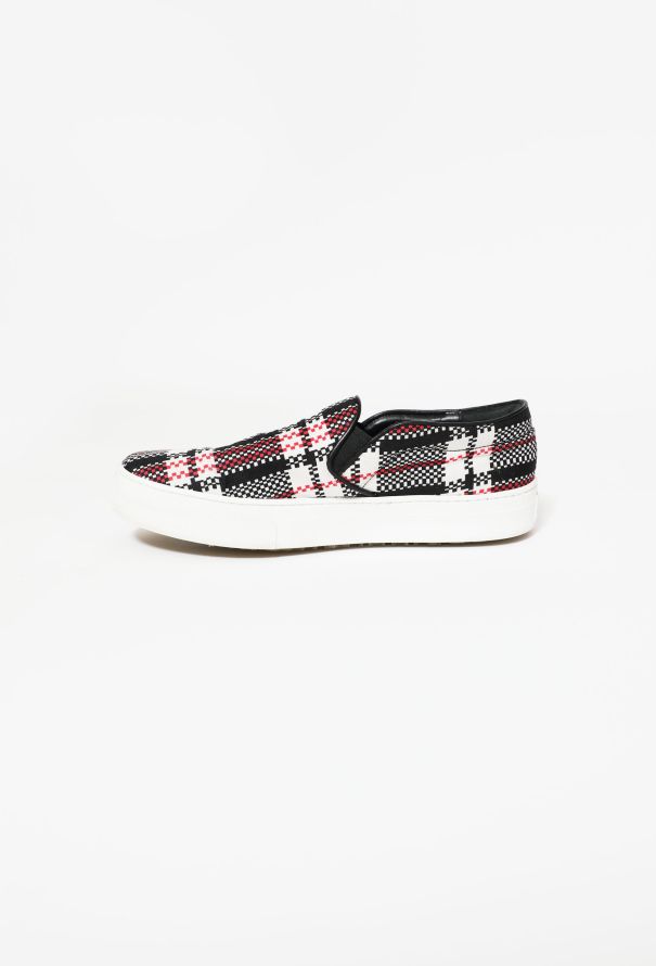 Céline Checkered Canvas Sneakers - 4