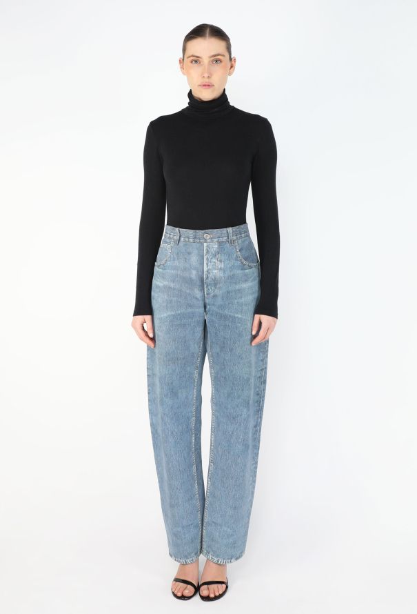 Bottega Veneta S/S 2023 Trompe l'Œil Leather Jeans - 1