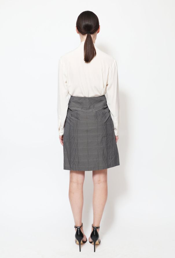Chloé 2005 Plaid Wrap Skirt - 3