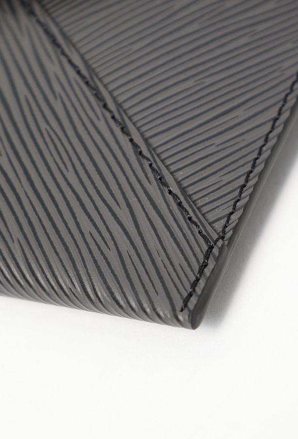 Louis Vuitton Matte Black Epi Envelope Pouch - 7