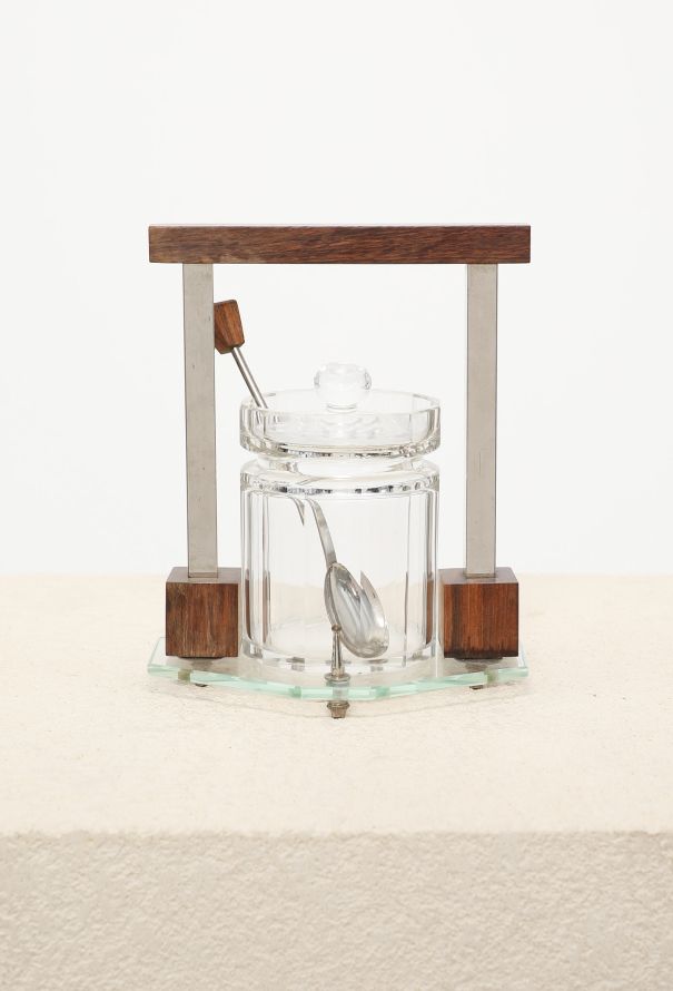 Vintage Objects & Decor Art Deco Glass Marmalade Pot - 4