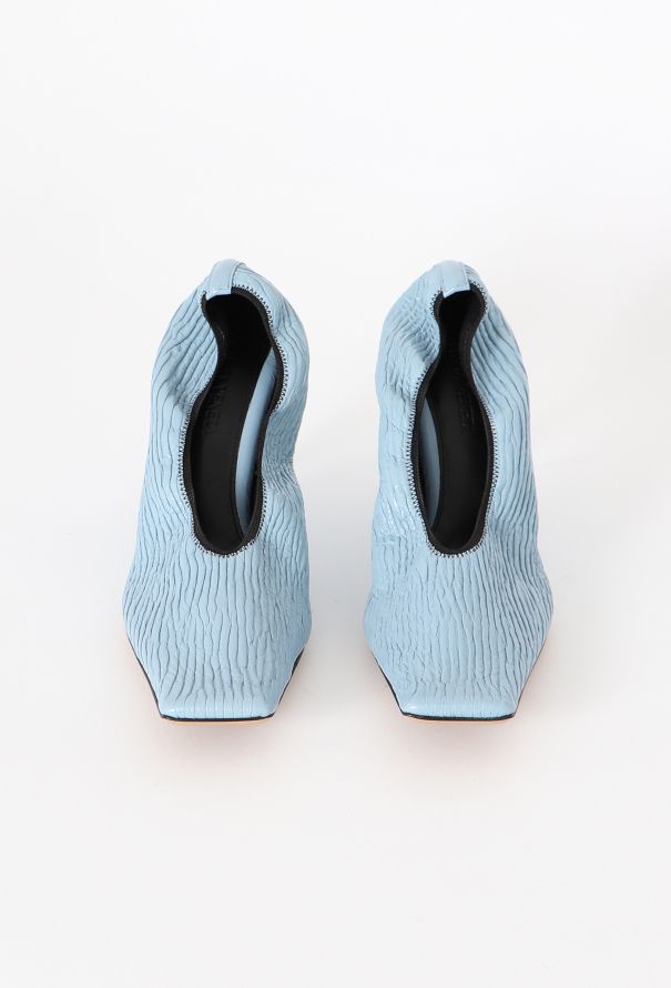 Bottega Veneta S/S 2020 Textured Square Pumps - 4
