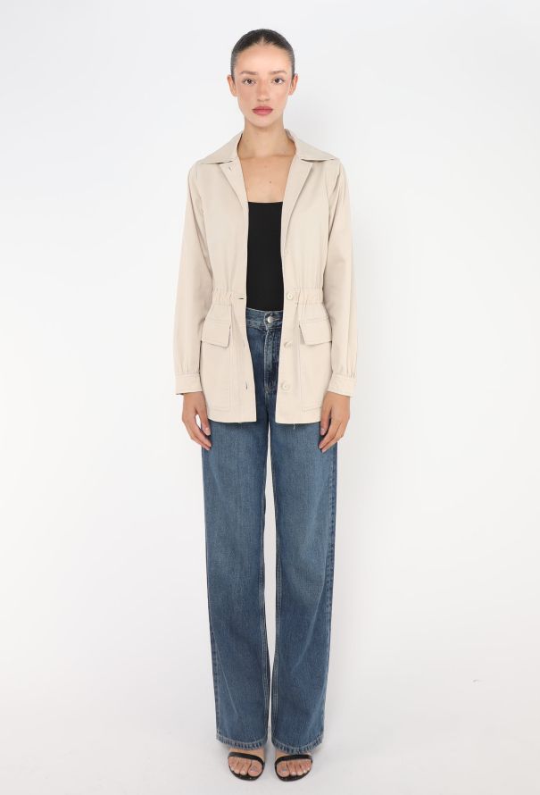 Saint Laurent RARE S/S 1973 Cinched Safari Jacket - 4
