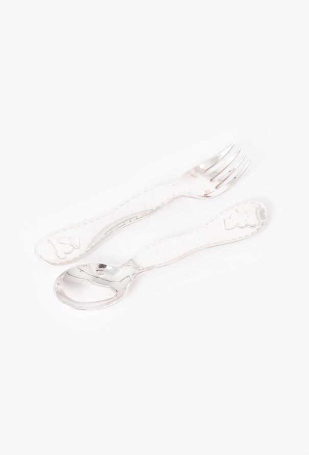 Vintage Objects & Decor Christofle Children Silverware Spoon and Fork - 2