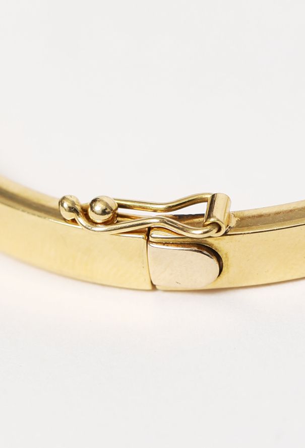 Modern Fine Jewelry Contemporary 18k Yellow Gold Bangle Bracelet - 6