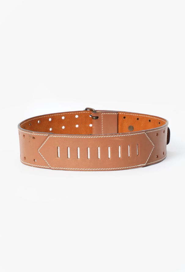 Alaïa Perforated Leather Belt, S/S 1984 - 3