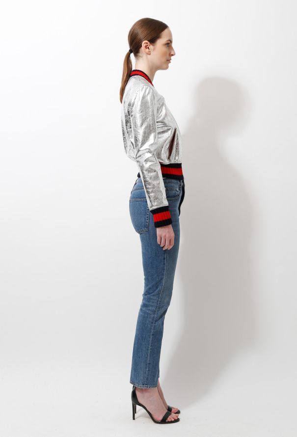 Gucci Resort 2016 Crackled Bomber Jacket - 5