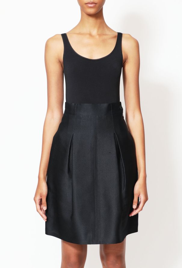 Chanel Piqué Silk Tulip Skirt - 1