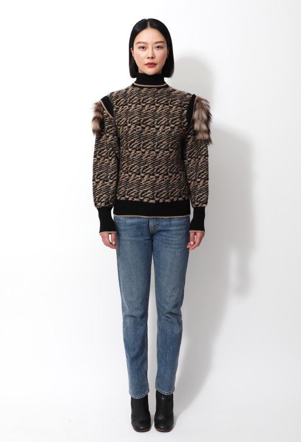Balenciaga Collector F/W 2000 Cashmere Fur Sweater - 4