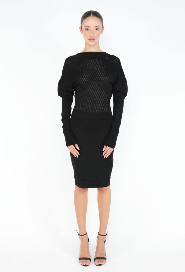 Alaïa RARE F/W 1989 Trellis Bodycon Dress - 1