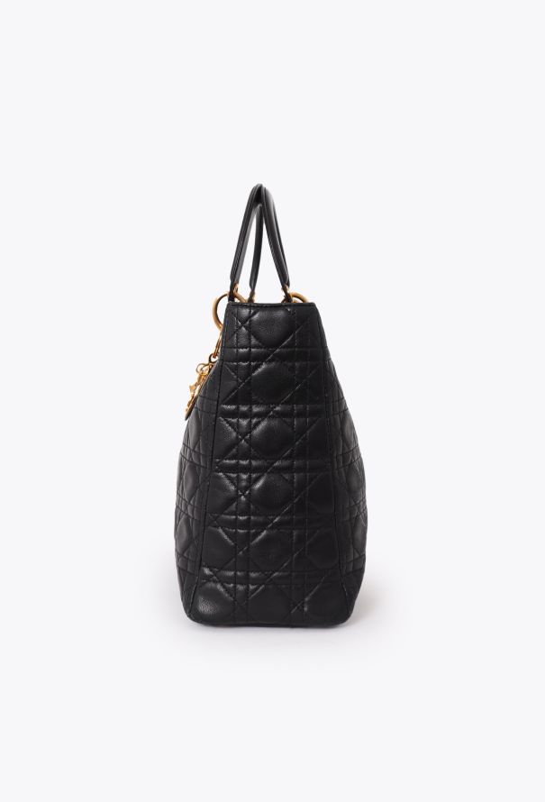 Dior Black Cannage Large Lady Dior - 5