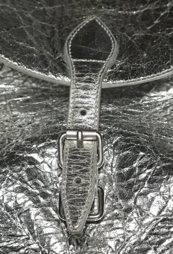 Saint Laurent Metallic Silver Venice Backpack - 13