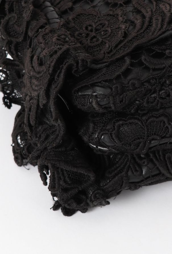 Prada F/W 2008 Guipure Lace Shoulder Bag - 8