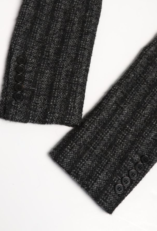Saint Laurent F/W 2015 Striped Wool Blazer - 8