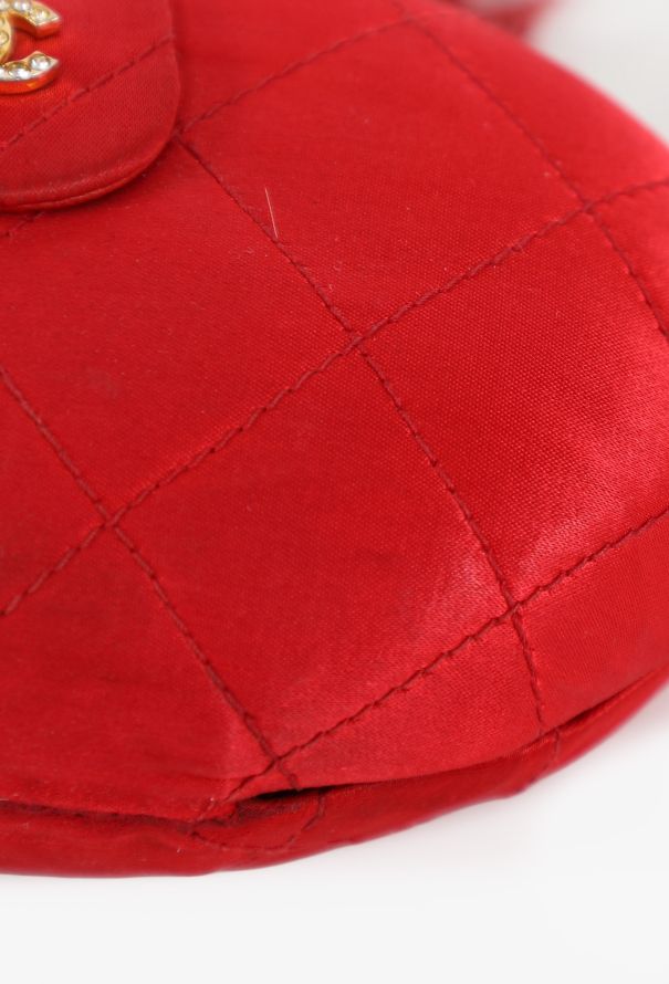 Chanel Quilted Satin Clutch, 1990s - 8