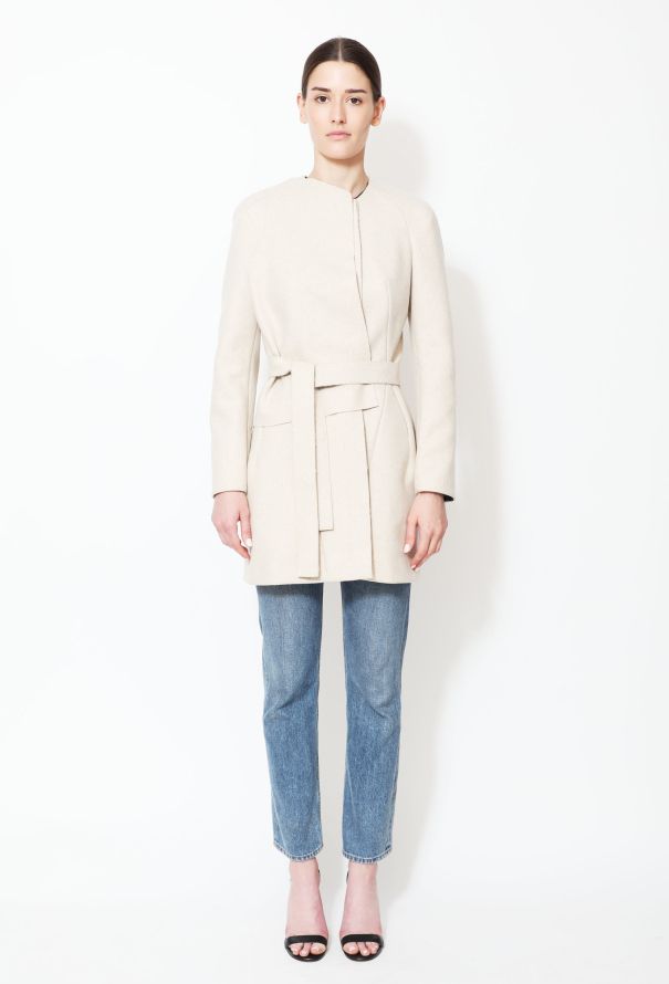 Balenciaga 2010 Asymmetrical Belted Wool Coat - 2