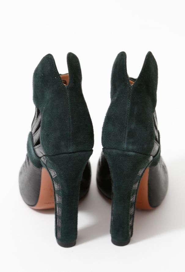 Alaïa Leather Cut-out Boots - 7