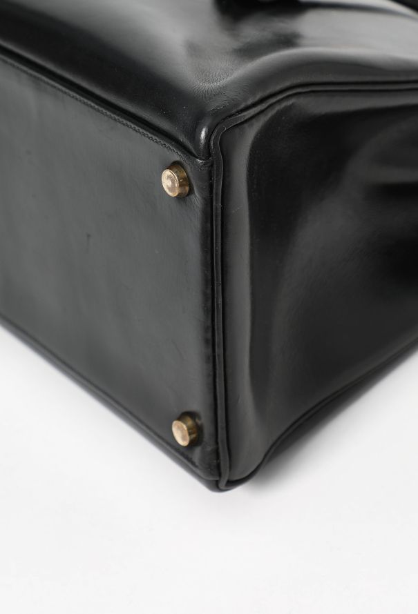 Hermès '60s Black Box Kelly Retourné 35 - 8