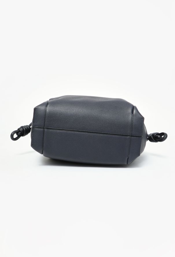 Loewe Flamenco Grained Leather Tote in Deep Navy - 6