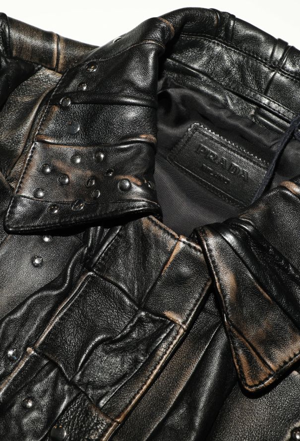 Prada S/S 2024 Studded Leather Jacket - 9