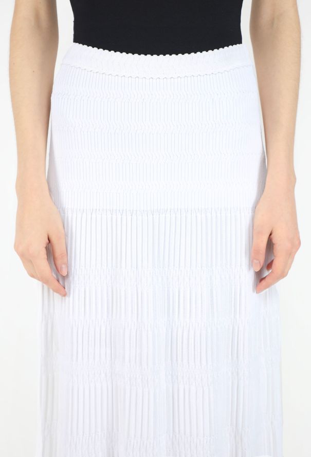 Alaïa S/S 2012 Ribbed Knit Maxi Skirt - 5