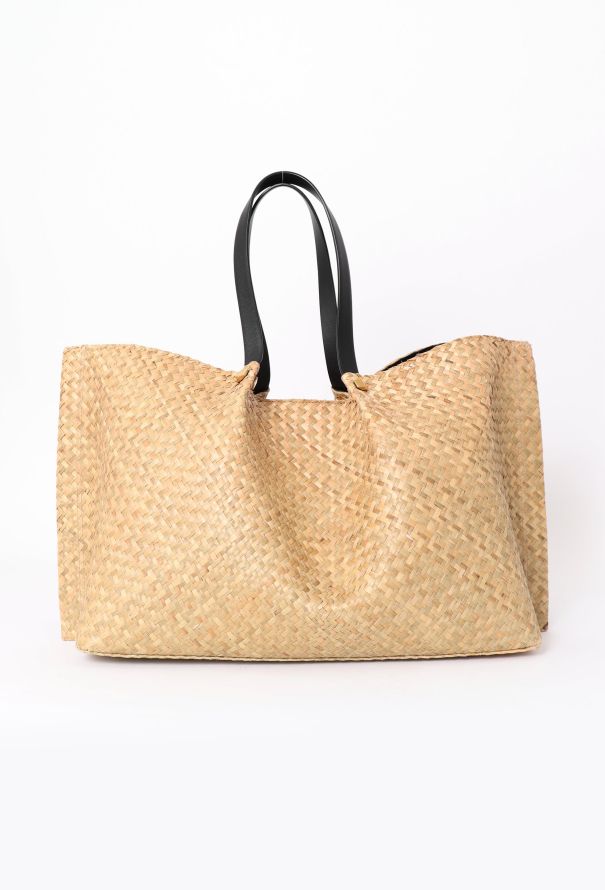 Valentino Raffia Vlogo Escape Tote Bag - 3