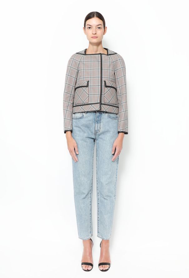 Balenciaga Pre-Fall 2008 Plaid Jacket - 4