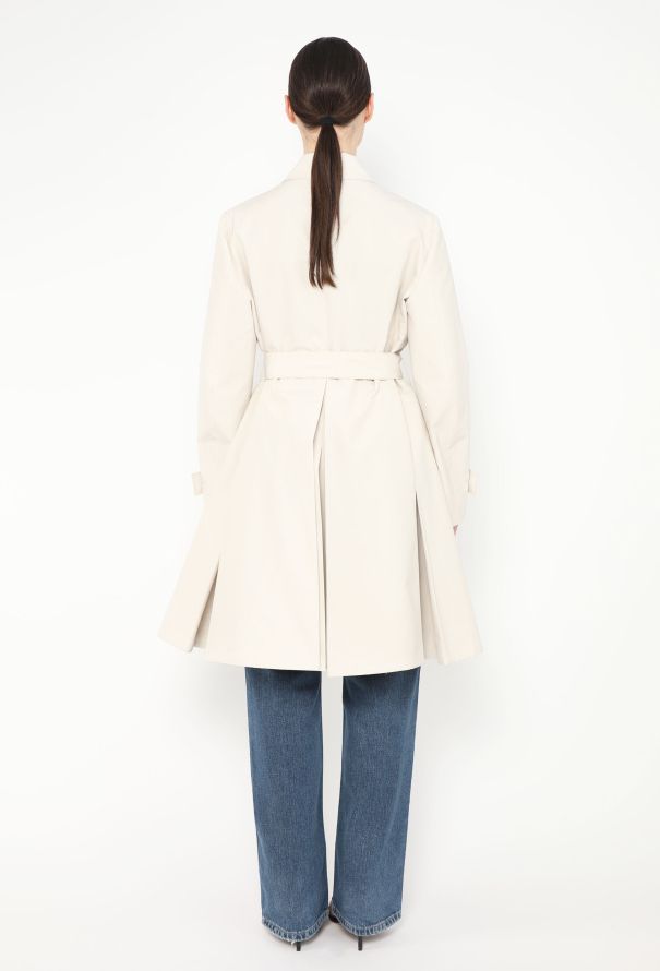 Prada Flared Belted Mackintosh Trench - 5