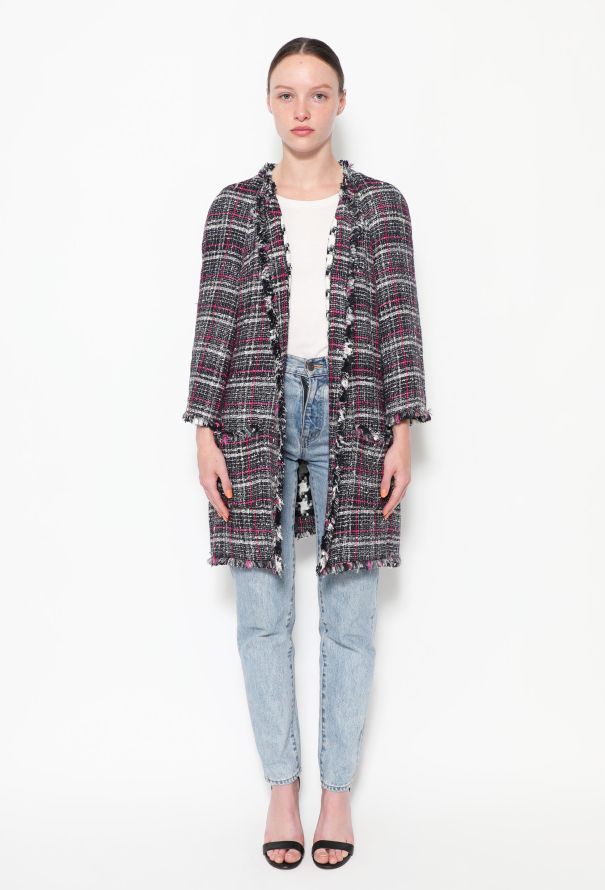 Chanel 2007 Tweed Frayed Trim Jacket - 1