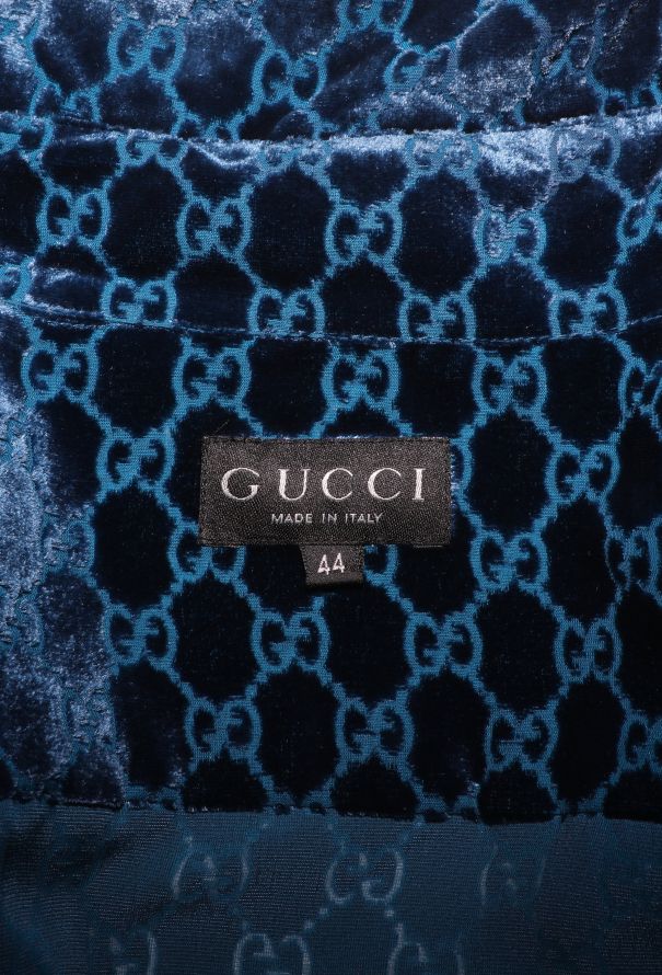 Gucci F/W 1997 Velvet Monogram Shirt - 8