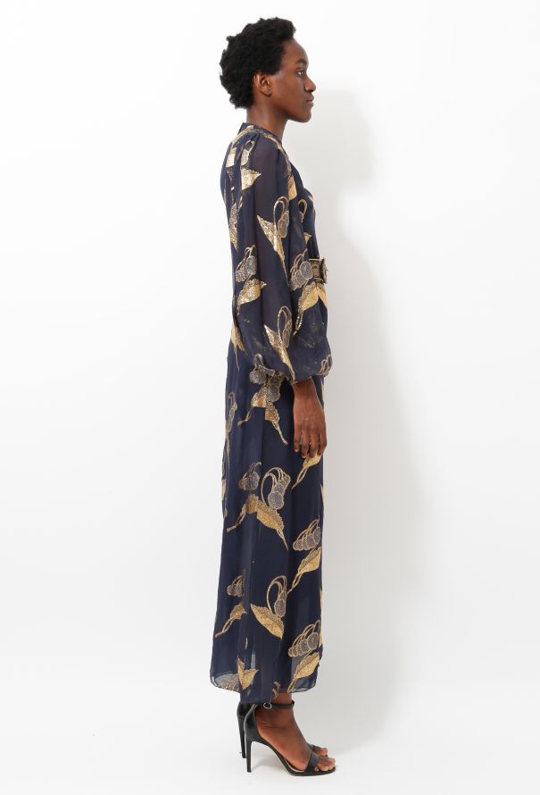 Galanos '80s Lamé Embroidered  Ensemble - 3