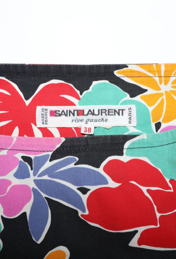 Saint Laurent Vintage Printed Cotton Blouse - 6