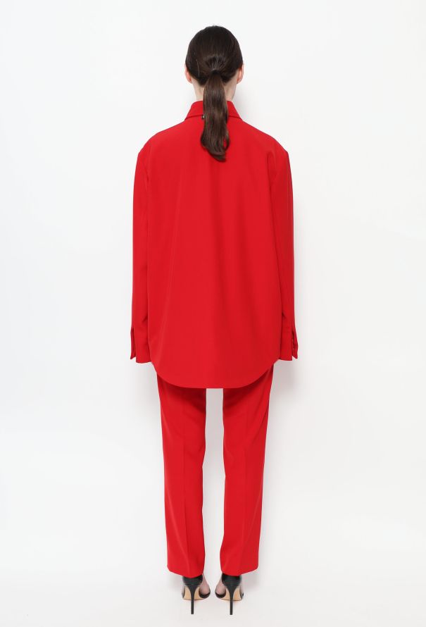 Balenciaga 2018 Scarlet Crêpe Ensemble - 5