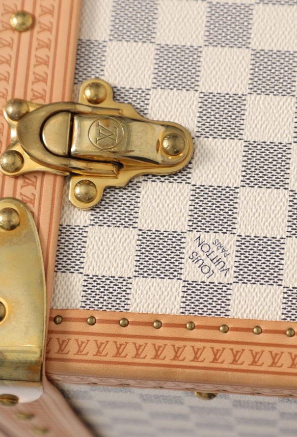 Louis Vuitton Rare Azur Alzer 75 Travel Trunk - 13