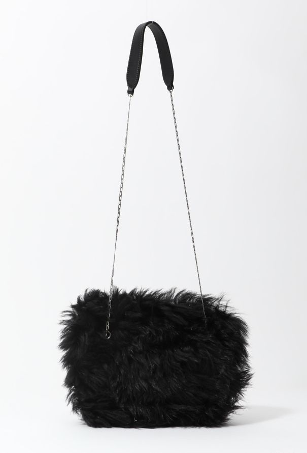 Céline Shearling Chainlink Flap Bag - 3